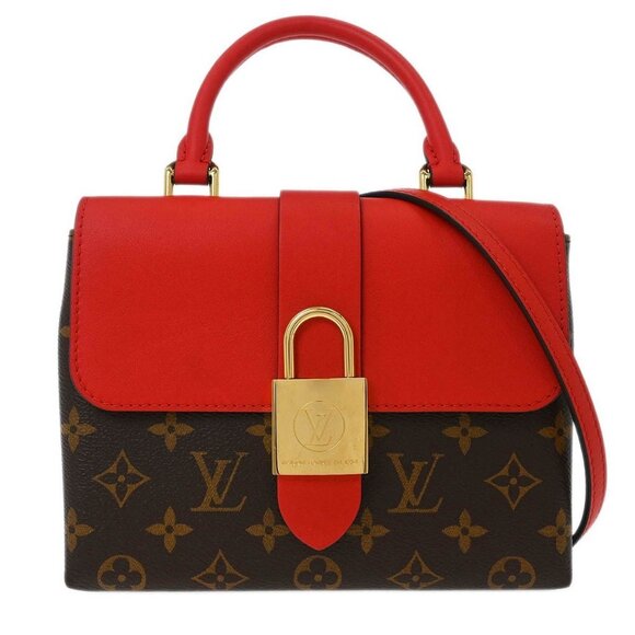Louis Vuitton Red Monogram Locky BB 2way Handbag M44322 AA4159 115699 - Picture 1 of 10